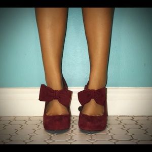 Maroon/Red Pumps